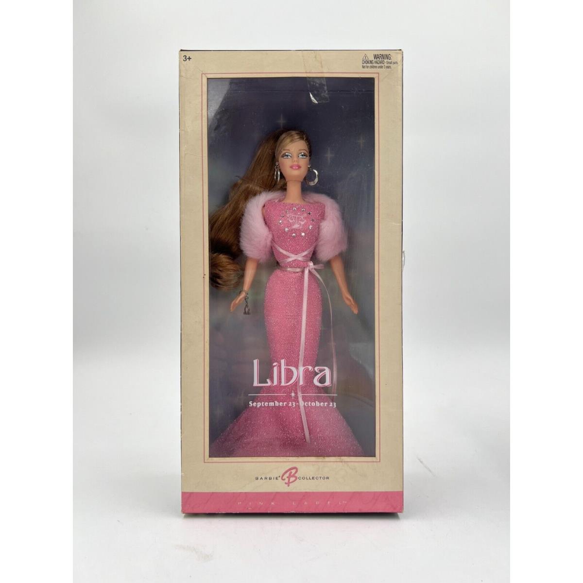 Libra Zodiac Barbie 23 Sep - 23 Oct Pink Label Collector Mattel