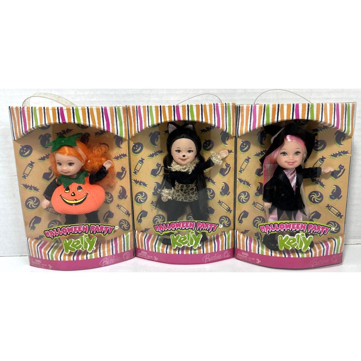 3 Halloween Party Kelly Witch Miranda Pumpkin Kayla Leopard Dolls K9180 - K9182