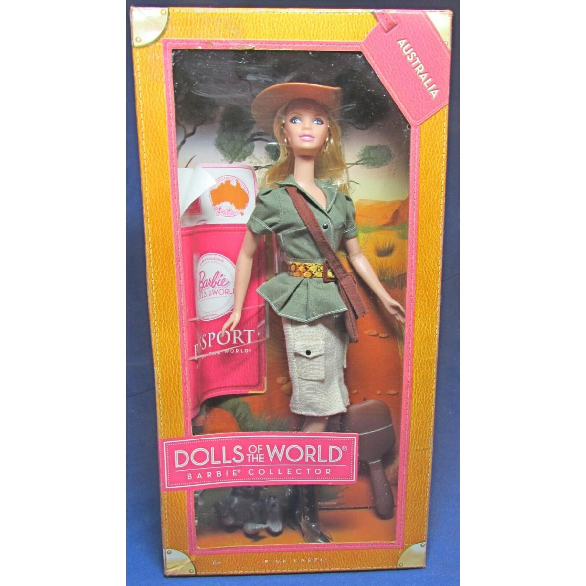 Australia Dtw Pink Label Barbie Doll 2011 W3321 Nrfb Barbie Collecto