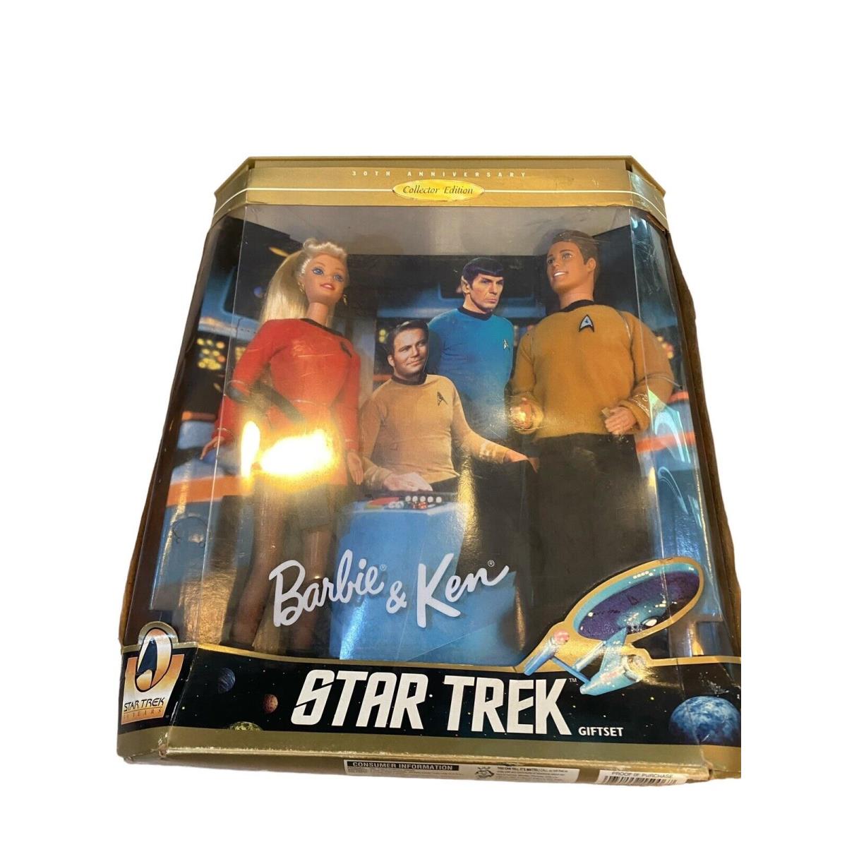 1996 Star Trek Barbie Ken Giftset 30th Ann - L9593 - Nrfb Box Wear Collection