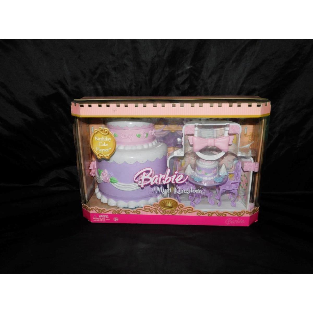 Vintage Barbie Mini Kingdom Birthday Cake Playset 2006 Mattel J6075