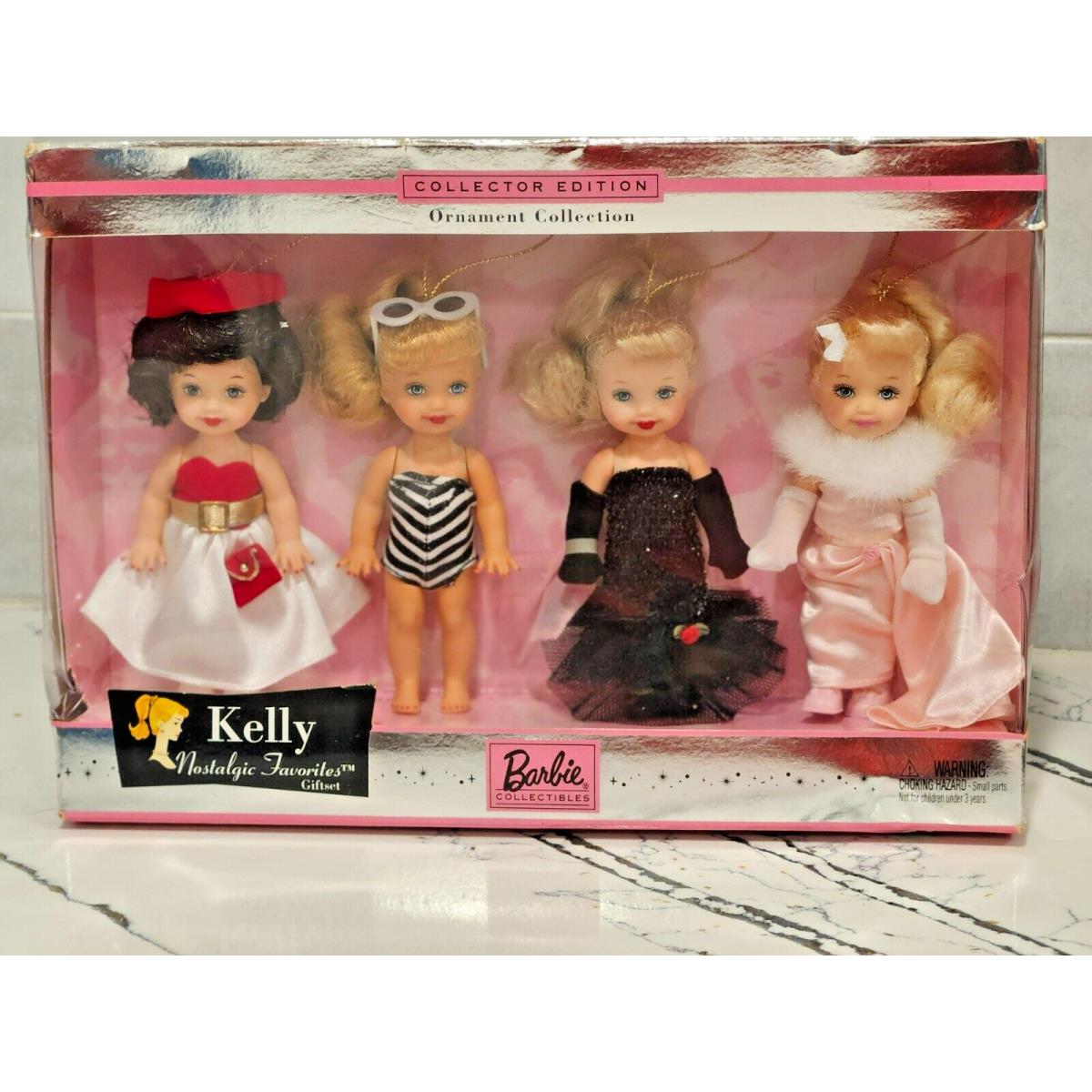 2003 Kelly Nostalgic Favorites Giftset Barbie Ornament Collection