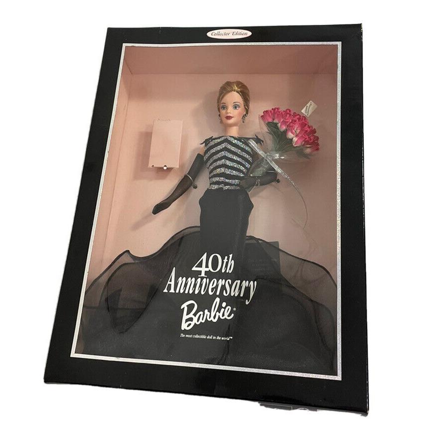 40th Anniversary Barbie Doll Black White - Collector Edition