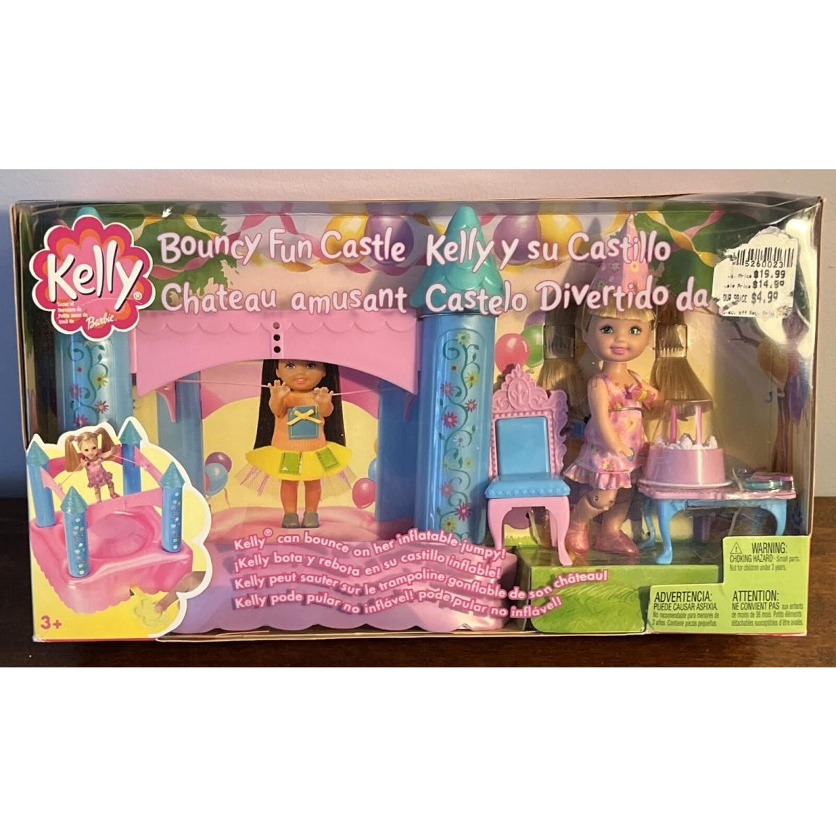 Barbie Kelly`s Bouncy Jumpin` Fun Castle Playset 2002 Foreign Version