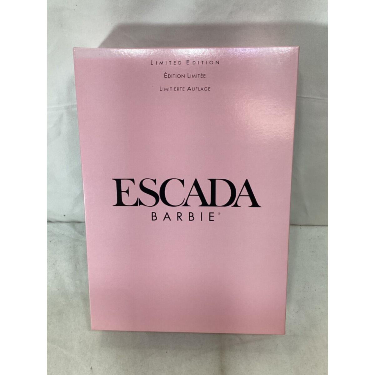 1996 Mattel Escada Barbie Doll Boxed Limited Edition Pink Dress