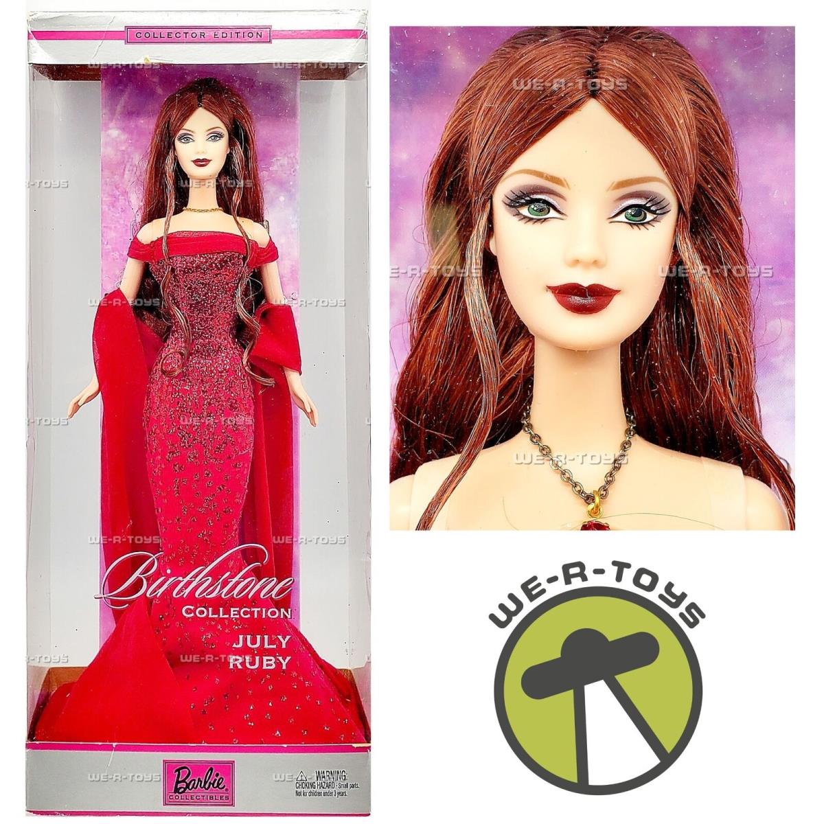 July Ruby The Birthstone Collection Barbie Doll 2002 Mattel B3415