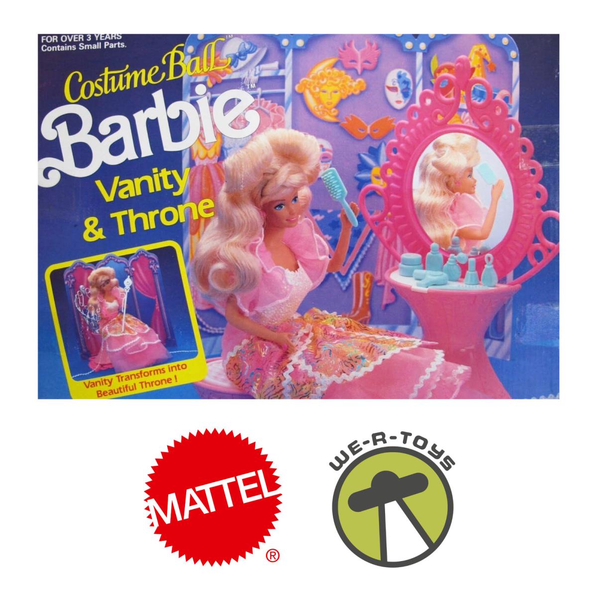 Costume Ball Barbie Vanity Throne Playset 1990 Mattel Arco Toys 7220