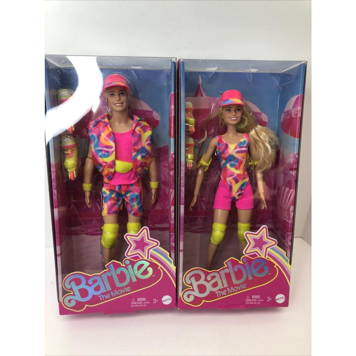 12 Mattel Barbie Doll 2023 Barbie Ken Movie Pair Set Of 2 Rollerblades Mintnrfb