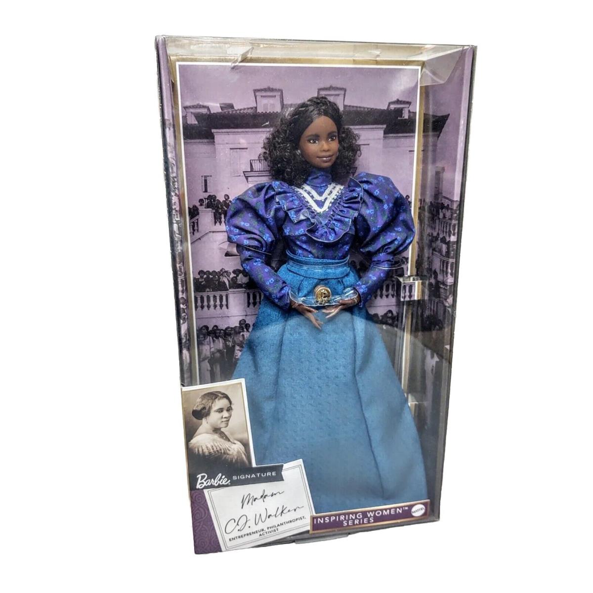 2022 Madam CJ Walker Barbie Doll Inspiring Women Madame Nrfb African-american