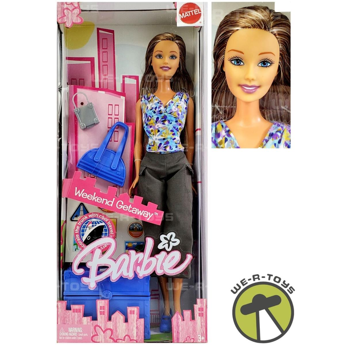 Barbie Weekend Get-away Shopping Fun Doll 2005 Mattel G8578 Nrfb