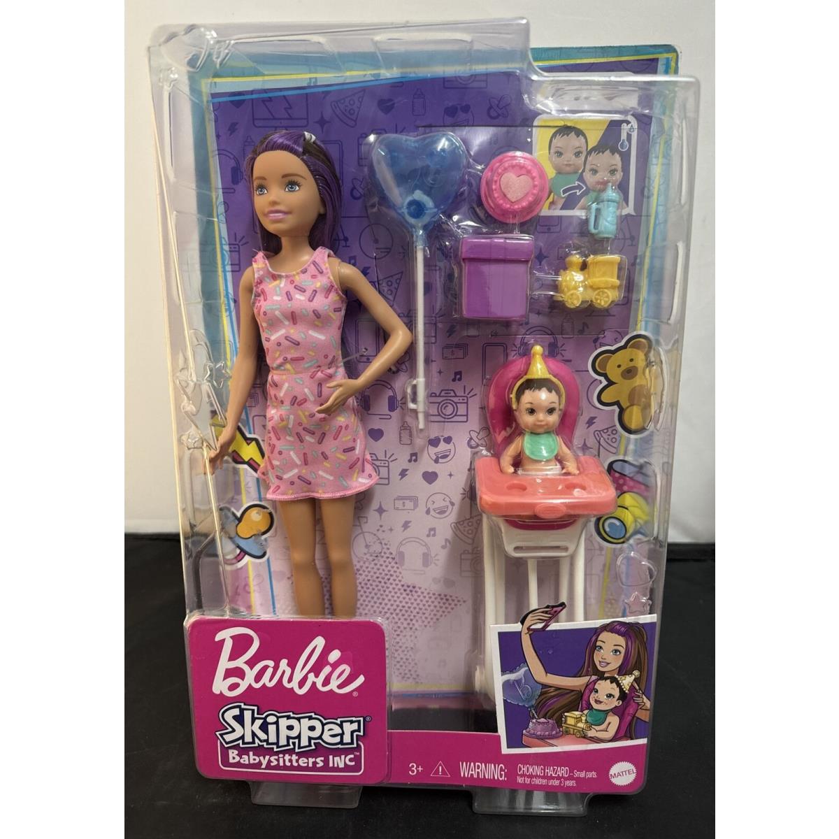 Barbie Babysitters Birthday Play Set - Skipper Doll and Baby