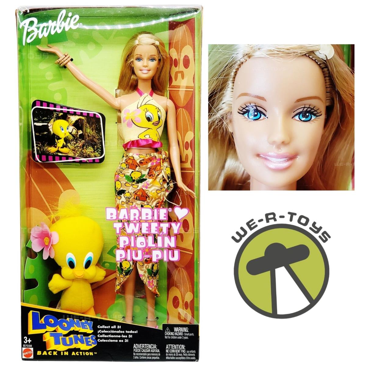 Barbie Doll Loves Tweety Piolin Piu-piu Looney Tunes Back in Action 2003 Mattel