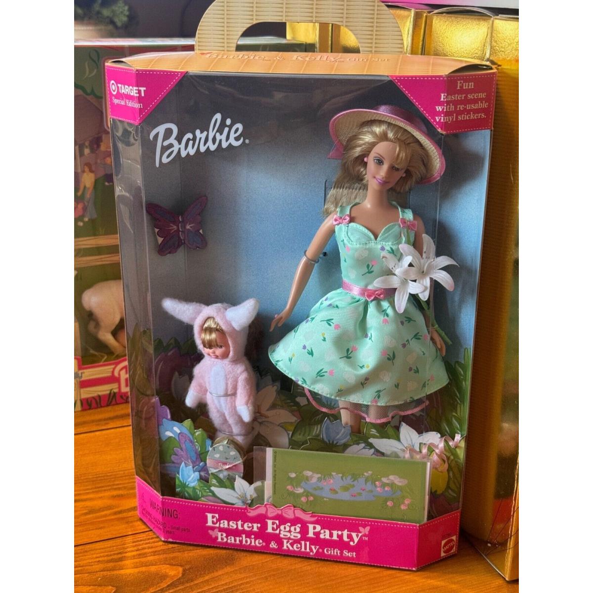 Vintage 1999 Easter Egg Party Barbie and Kelly Doll Gift Set Target