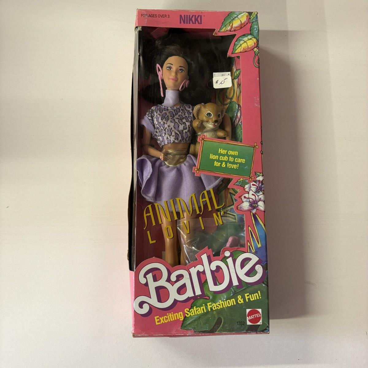 Vintage 1988 Nikki Animal Lovin` Barbie Mattel No. 1352