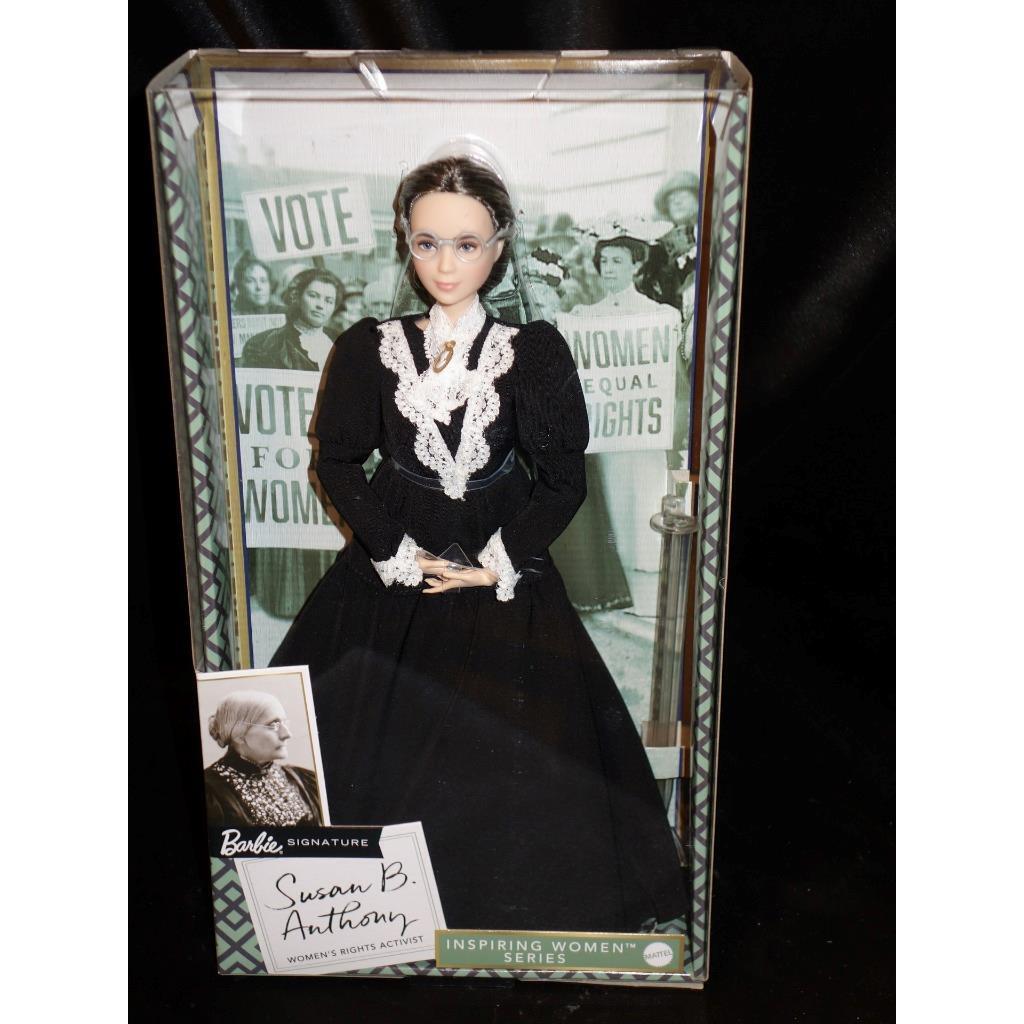 Susan B. Anthony Woman`s Rights Activist Barbie Doll Inspiring Women Series Nrfb