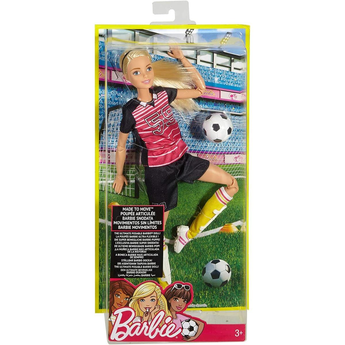 Barbie Made to Move Soccer Player Doll