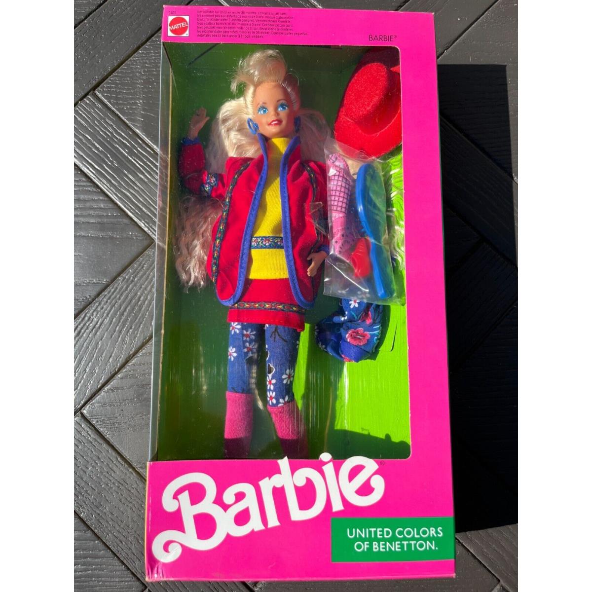 1990 Mattel Doll Barbie United Colors of Benetton