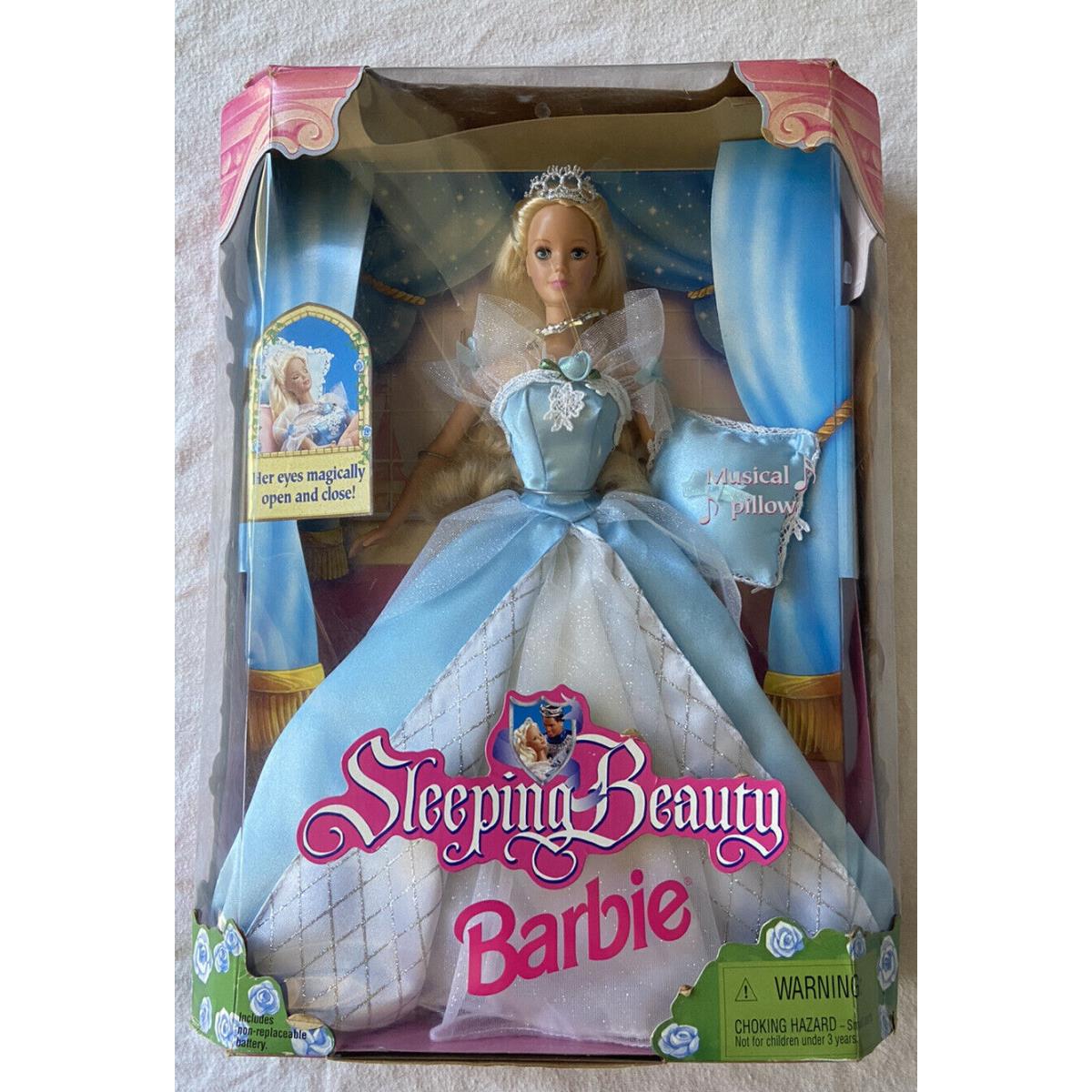 Barbie Doll 1998 Sleeping Beauty with Musical Pillow Vintage Collectors Item