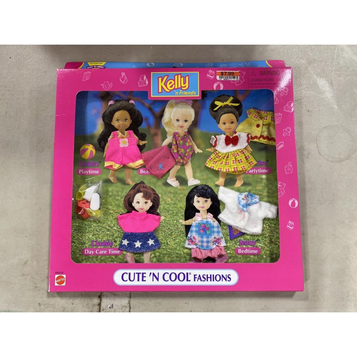 1997 Mattel Barbie Doll Kelly n Friends Cute n Cool Fashions 68600-93 2 J31