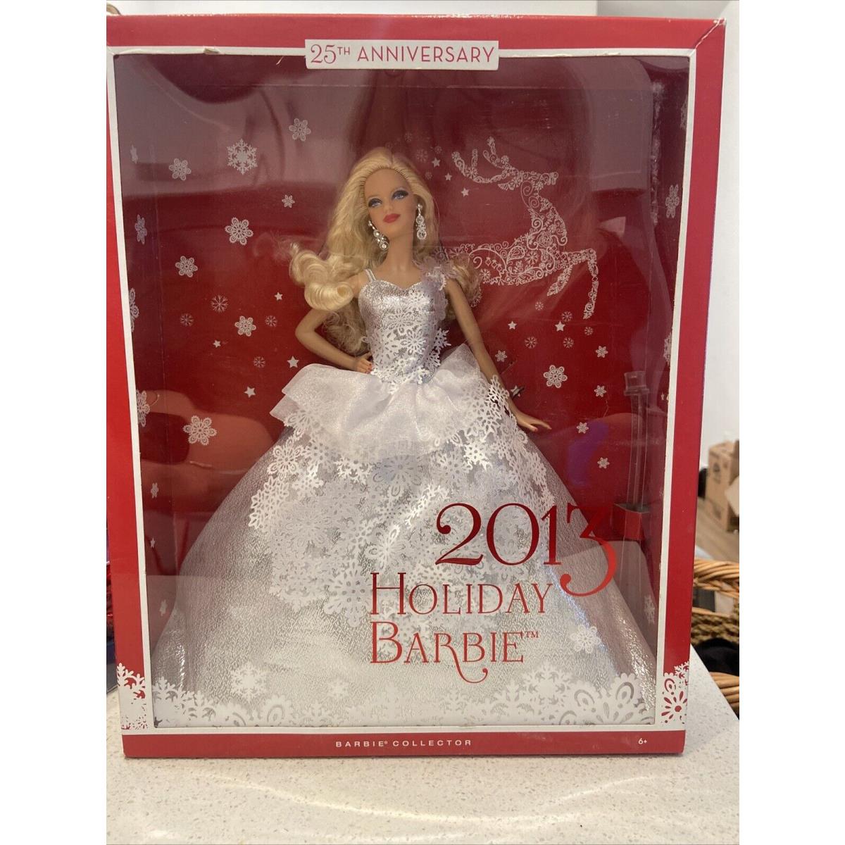 Barbie Ultra Rare 2013 Holiday Barbie 25th Anniversary Doll . Misb