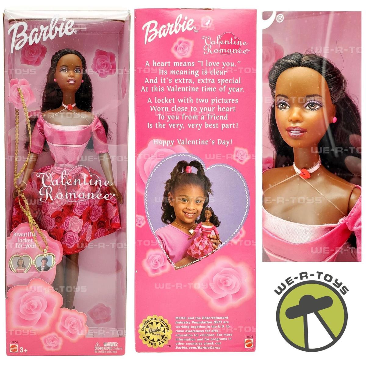 Barbie Valentine Romance African American Doll 2003 Mattel B1806