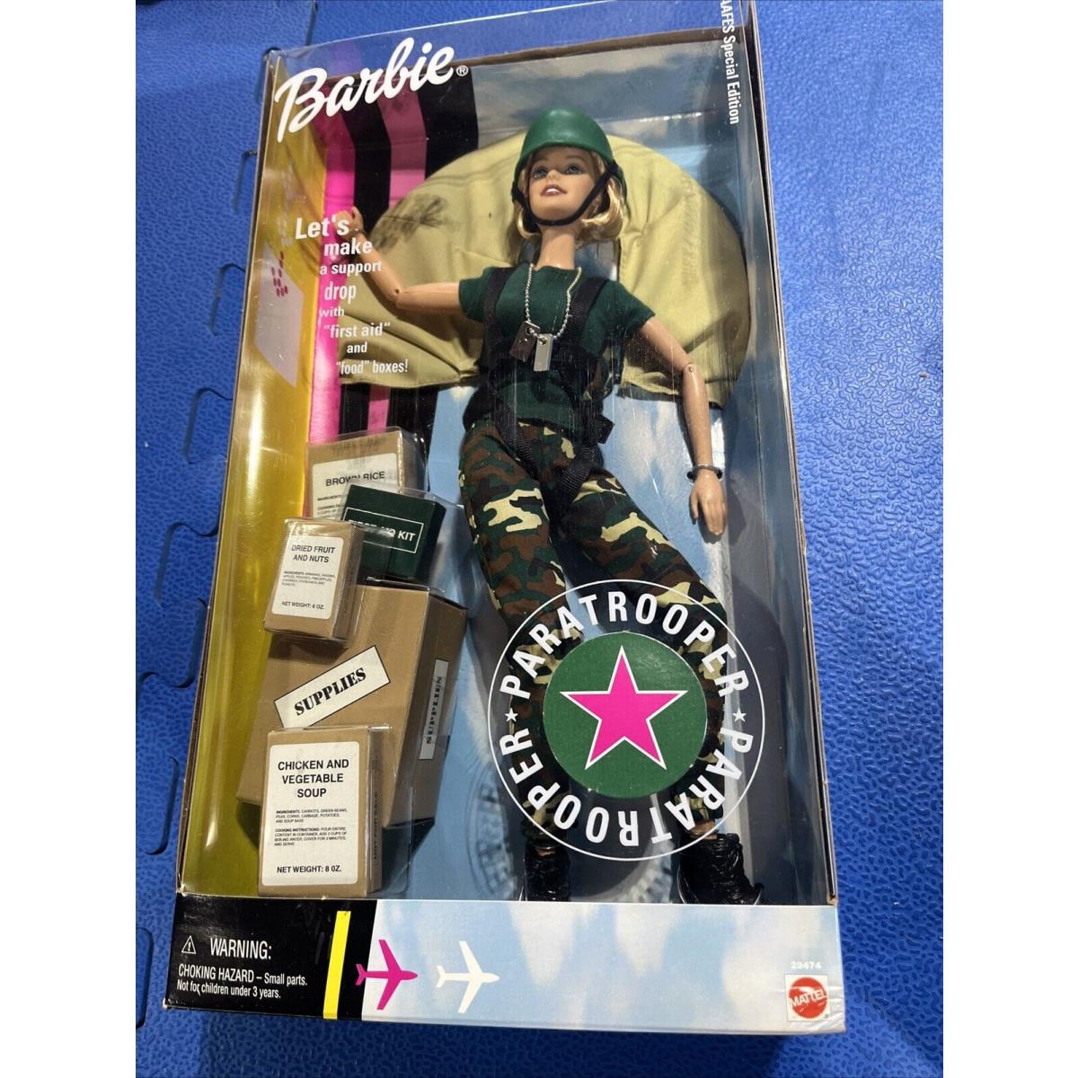 Paratrooper Barbie 2000 Aafes Special Edition Mattel No. 294747 Never Opened