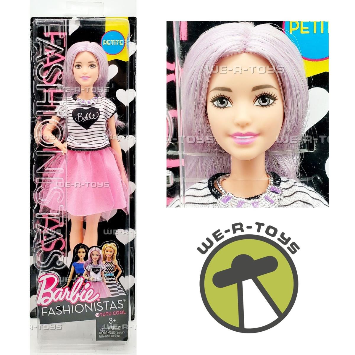 Barbie Fashionistas Tutu Cool Doll No. 54 Petite 2016 Mattel DVX76