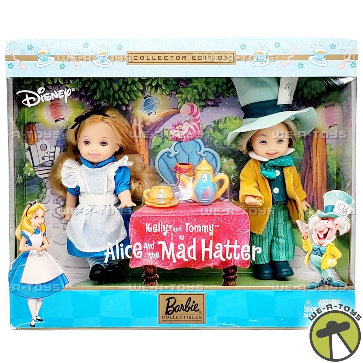 Kelly and Tommy as Alice and The Mad Hatter Barbie Dolls 2002 Mattel 57577