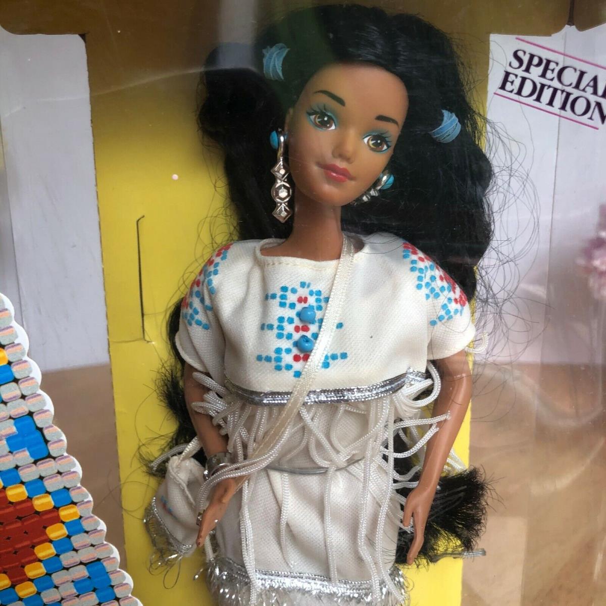 Barbie Native American 1992 First Edition Dolls of The World Coll Nrfb Wonderful