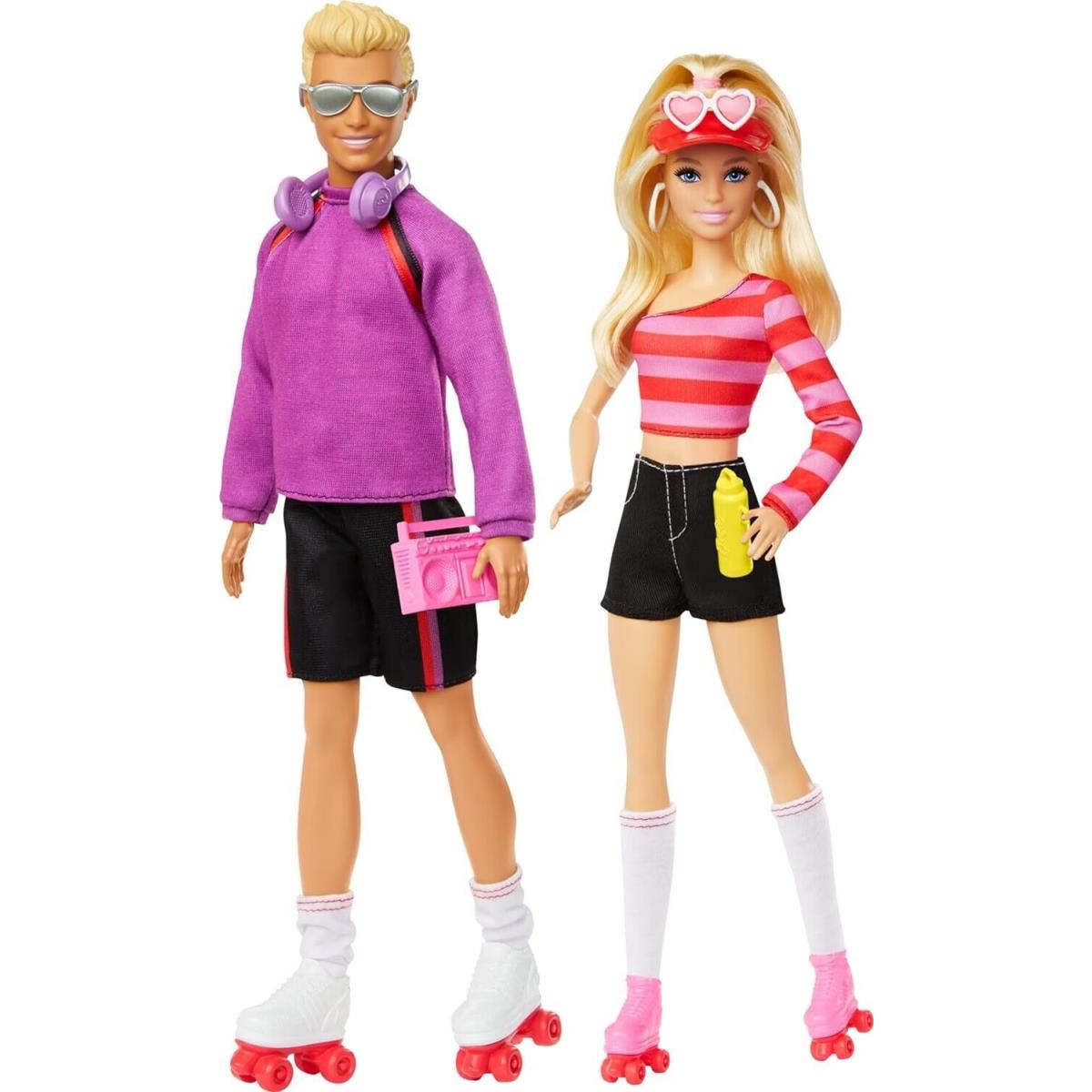 Barbie Fashionista Set Barbie Ken Roller-skating Dolls 65th Anniversary