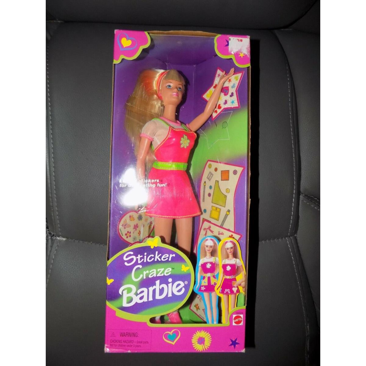 Mattel Barbie 1997 Sticker Craze Doll 19224