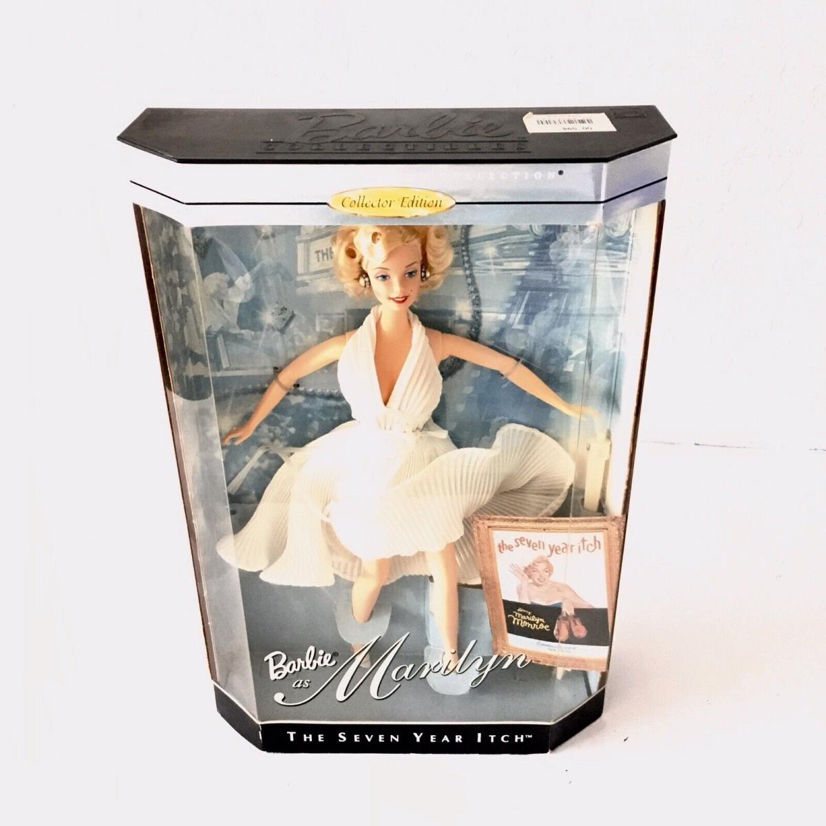 1997 Marilyn Monroe Barbie Doll in The Seven Year Itch White Dress Hollywood