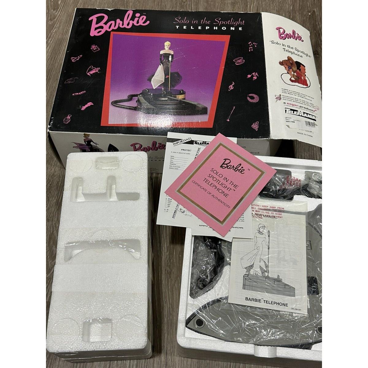 Mattel 1995 Barbie Solo In The Spotlight Telephone