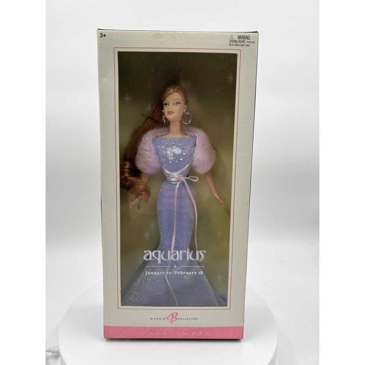 2004 Barbie Zodiac Series Aquarius Pink Label C6238 Nrfb