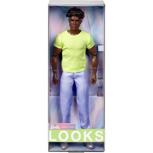 Barbie Looks Ken Doll Collectible No. 25 with Curly Black Hair Modern Y2K Fas