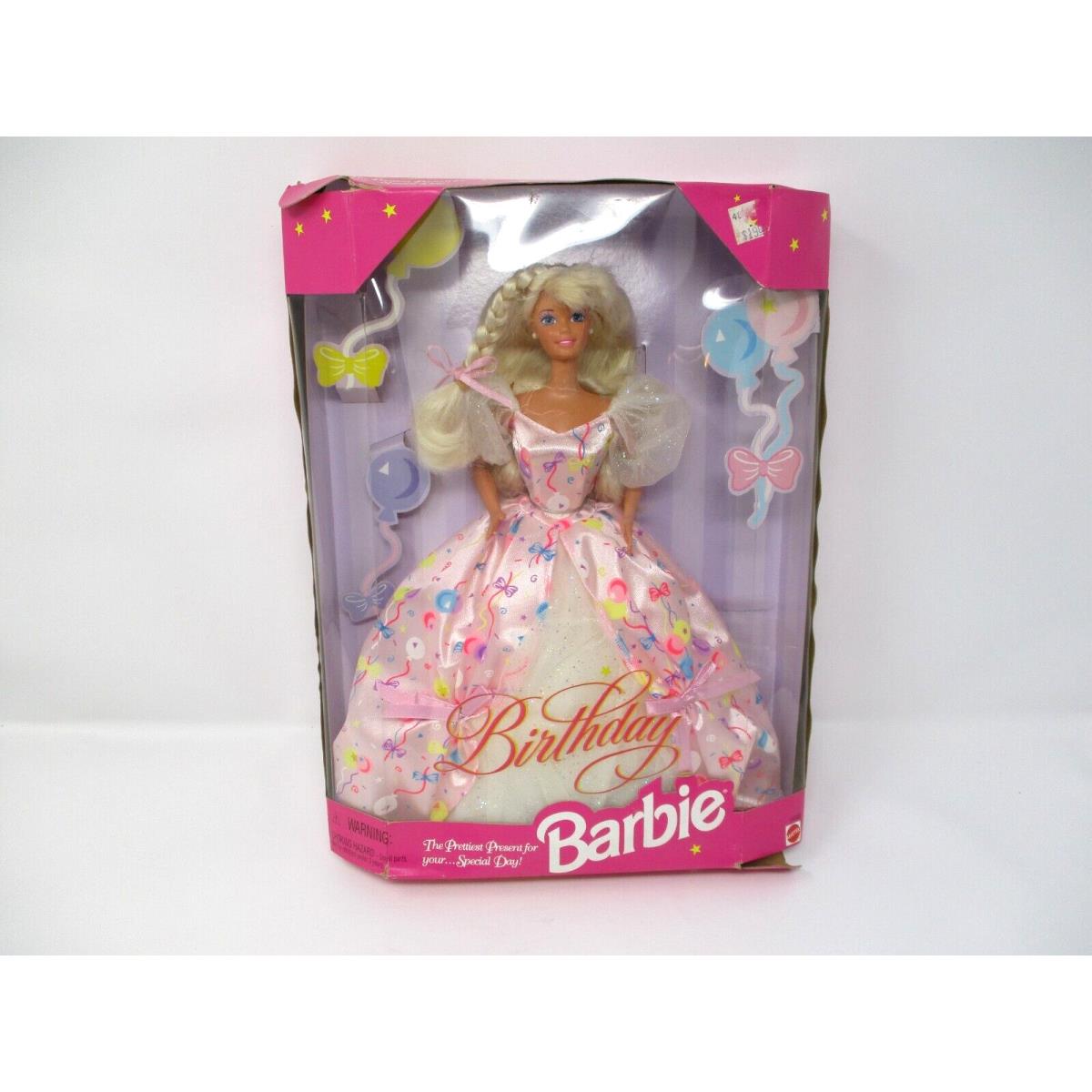 Vintage 1996 Mattel Birthday Barbie 15998 Blonde Hair Nrfb Nos