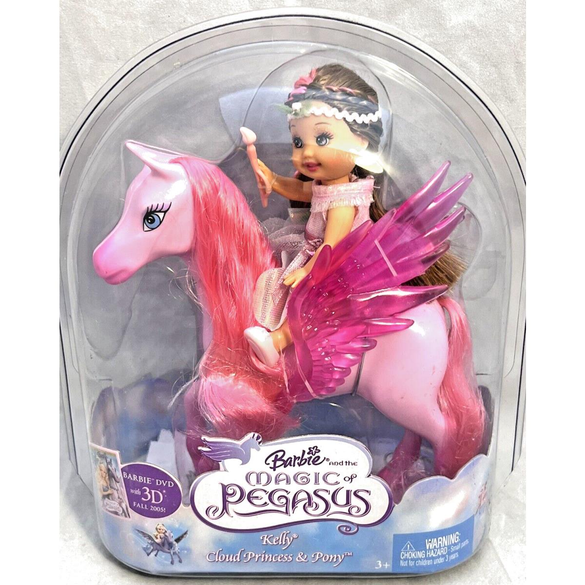 Barbie and The Magic of Pegasus Kelly Cloud Princess Pony 2005 Doll Pink