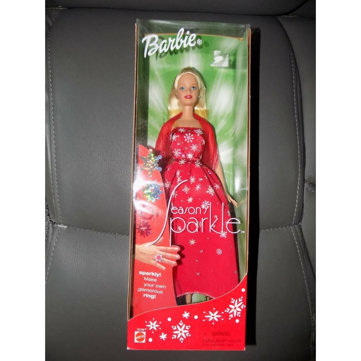 Mattel Holiday Barbie Season`s Sparkle 2001