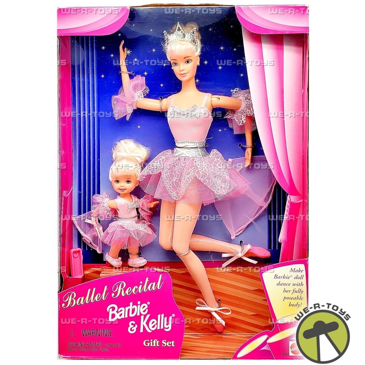 Ballet Recital Barbie and Kelly Doll Gift Set 1997 Mattel 18187