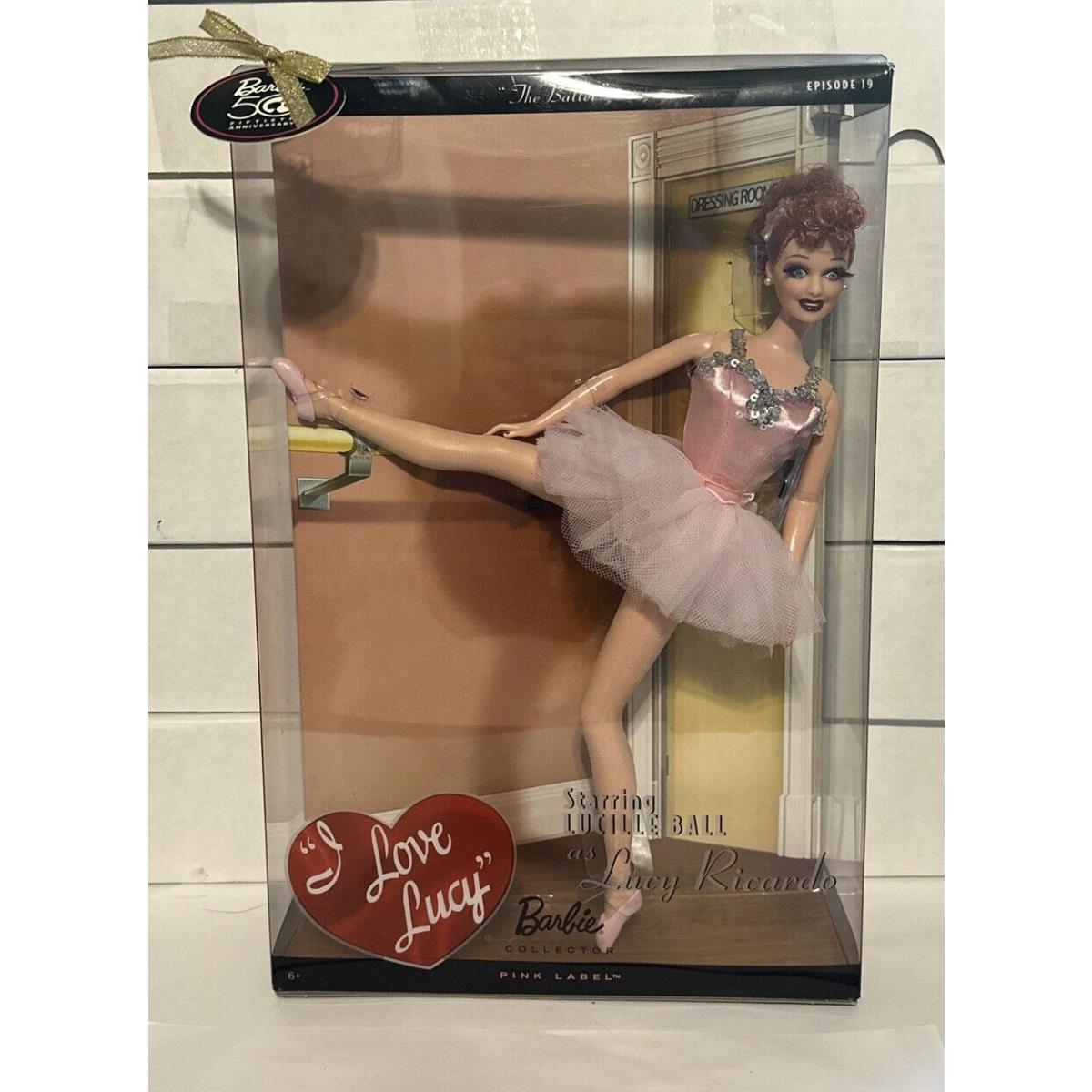 2008 I Love Lucy 50th Anniv. Barbie The Ballet Episode 19 Pink Label Nrfb