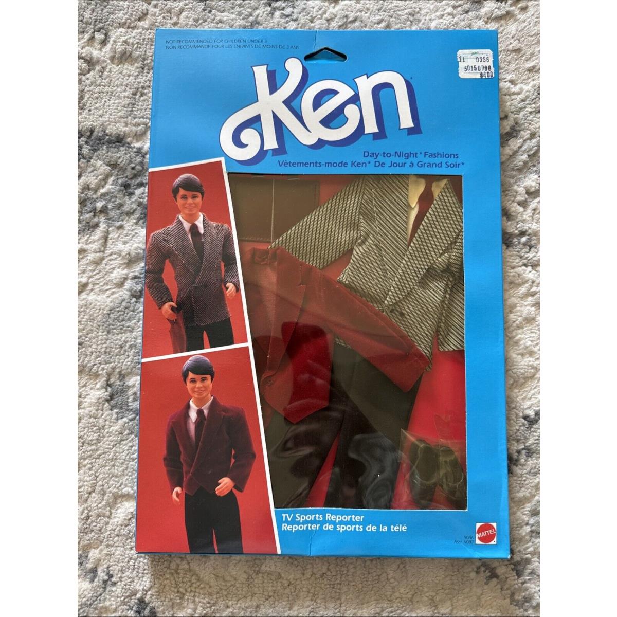 1984 Superstar Barbie Ken Day To Night TV Sports Reporter Fashion 9086 Nrfb