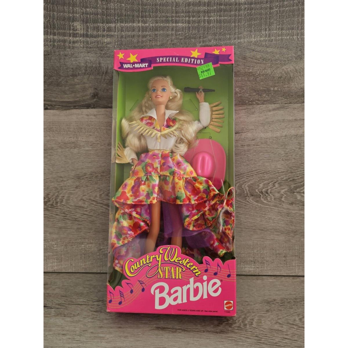 Vintage Country Western Wal-mart Special Edition Barbie Doll 1994 Mattel 11646