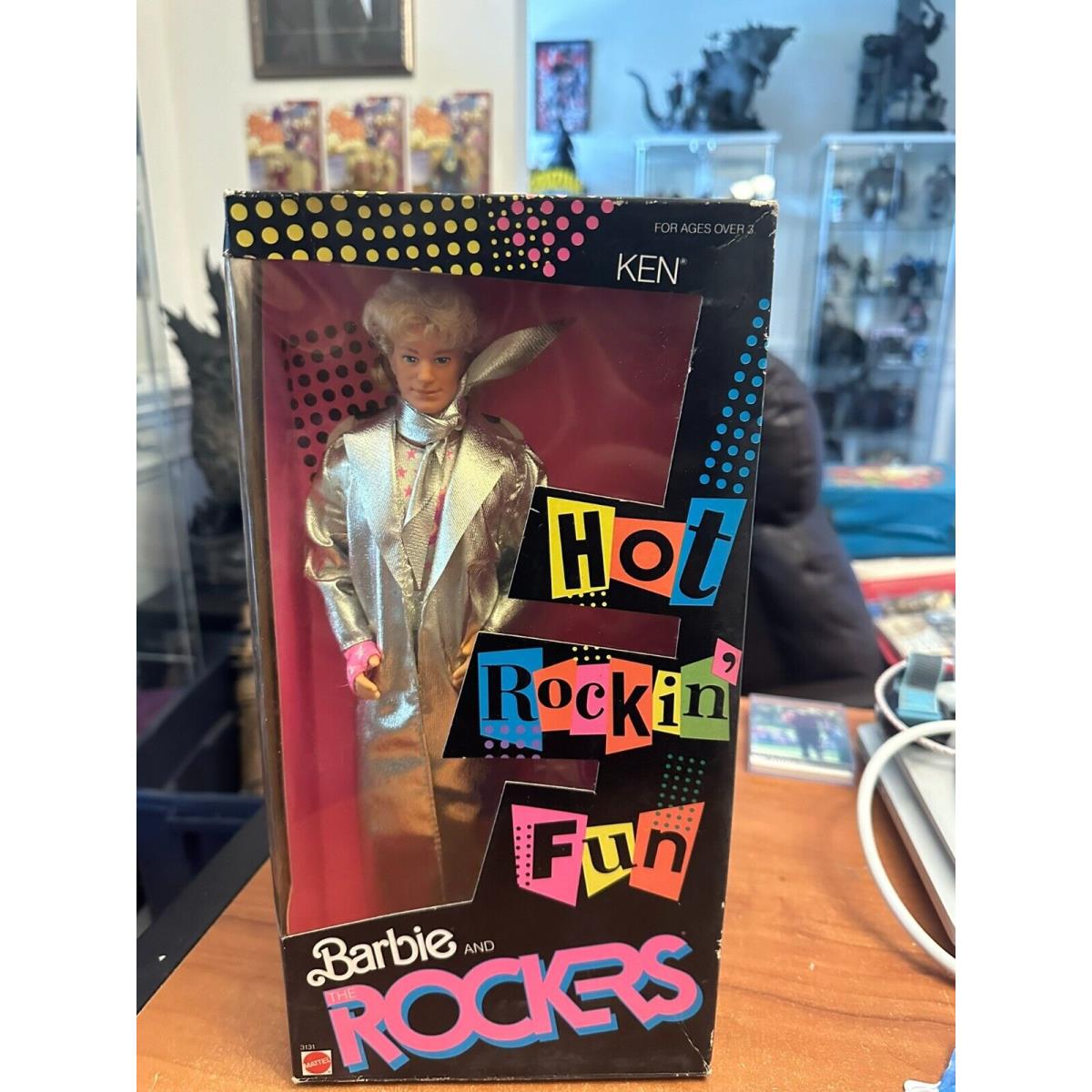 1986 Mattel Vintage Barbie and The Rockers Hot Rockin` Fun Ken 3131