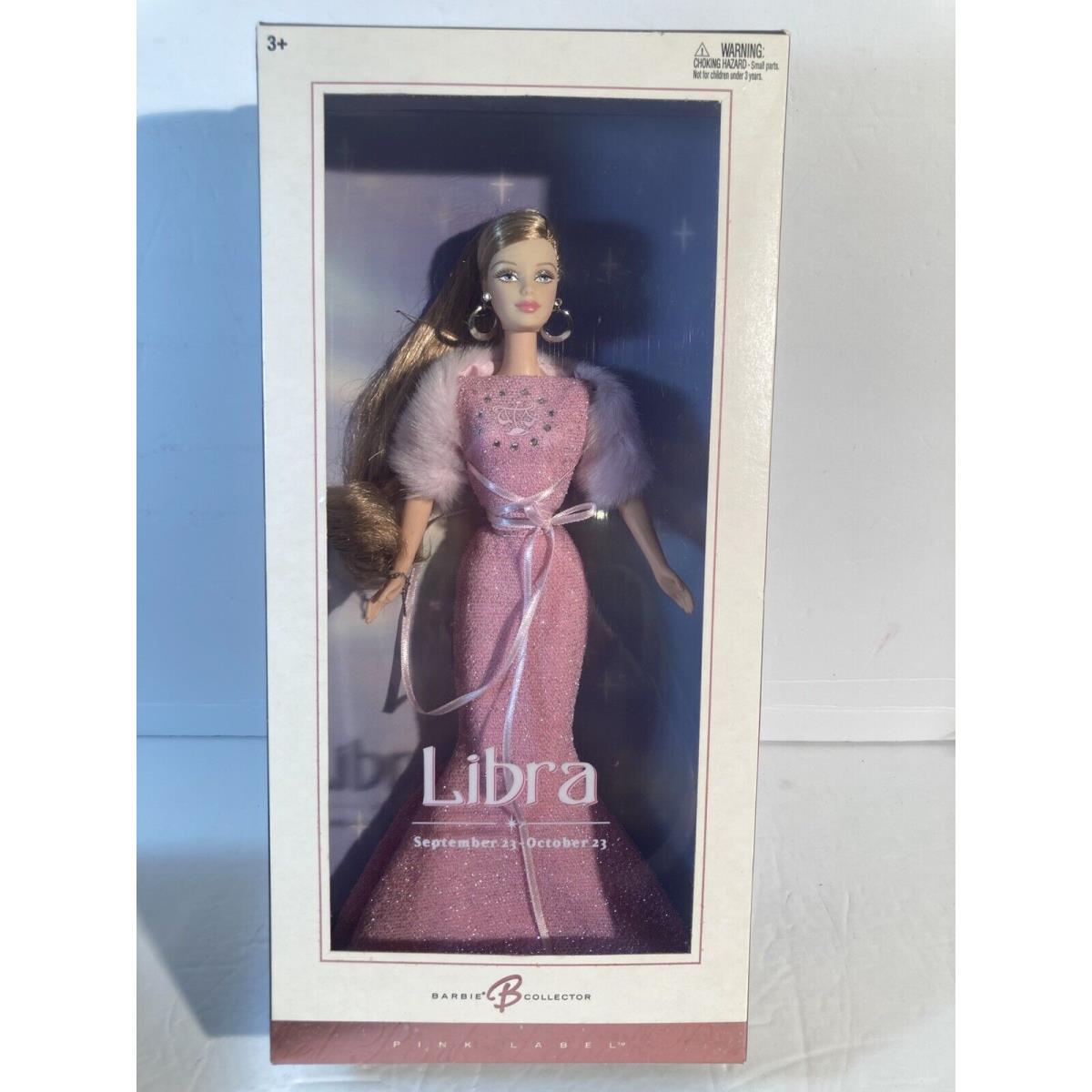 Libra Zodiac Barbie 23 Sep - 23 Oct Pink Label Collector Mattel C3824 Read