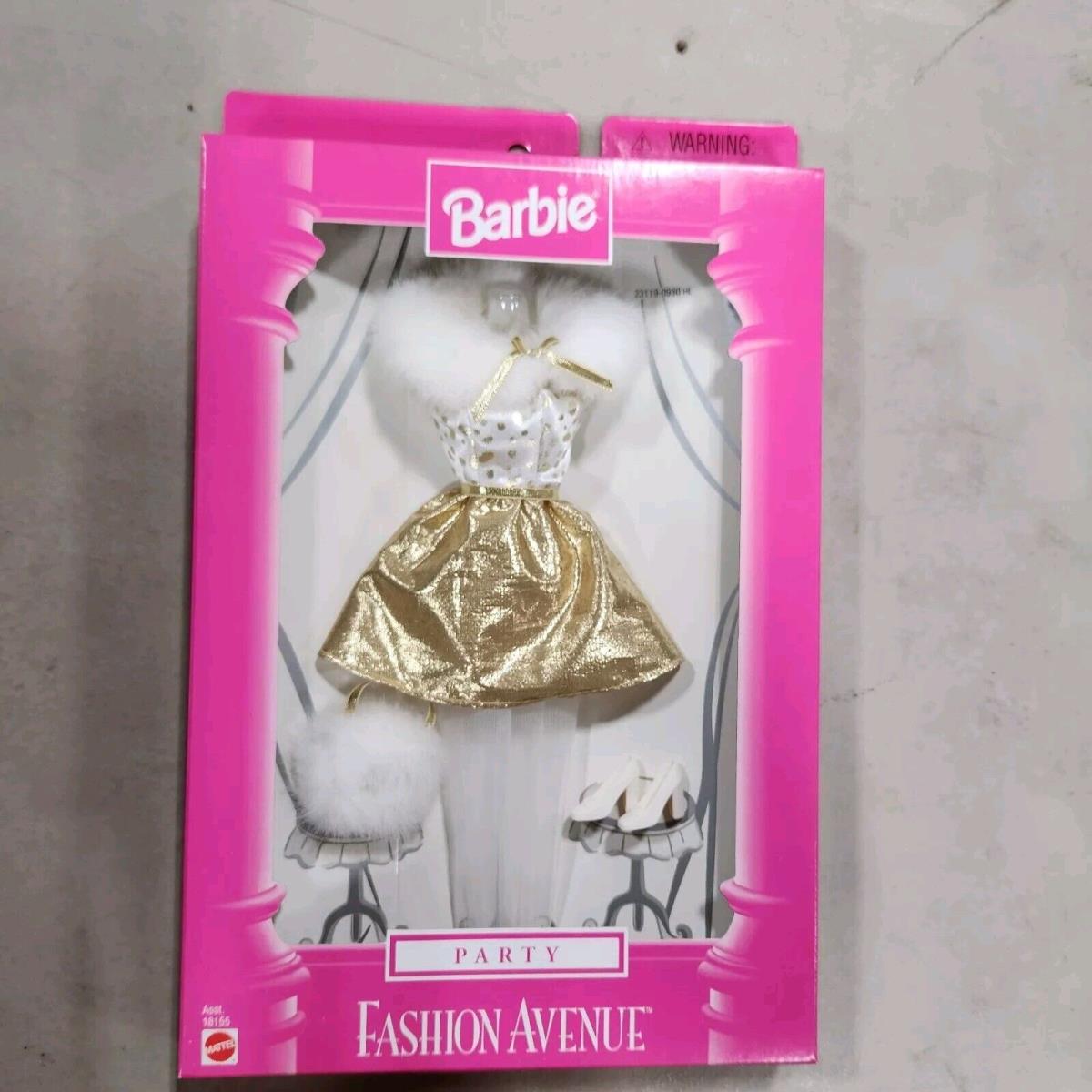 Barbie Fashion Avenue Party 1996 Mattel Gold and White Set D12