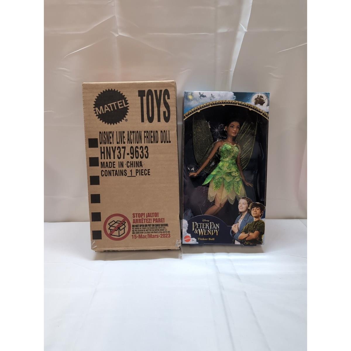 Disney Movie Peter Pan Wendy Tinker Bell Fairy Doll Wings with Shipper Box