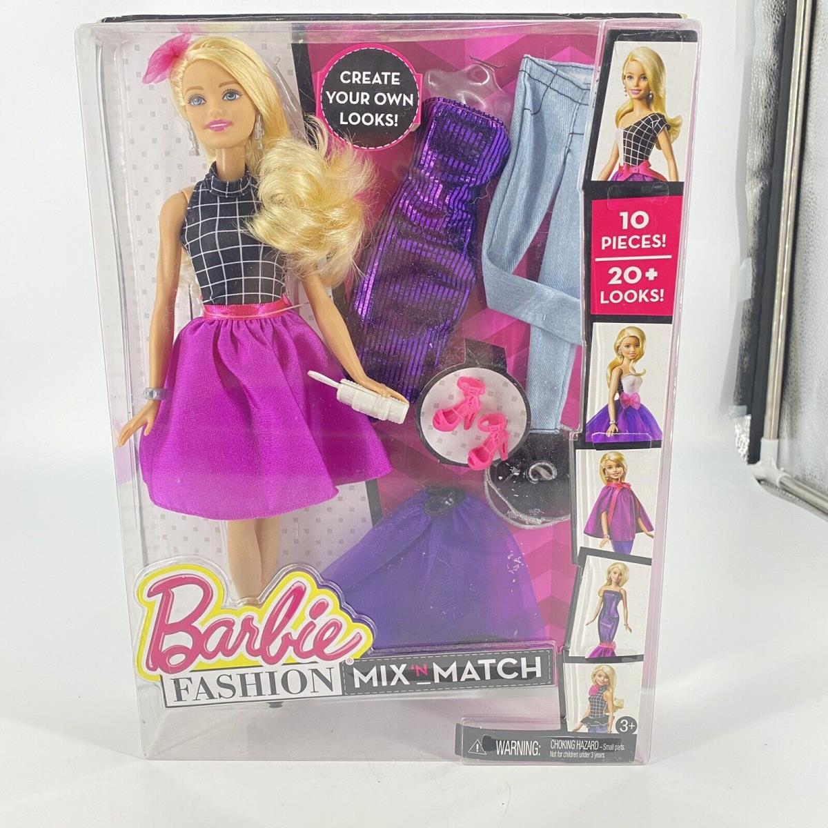 Barbie Fashion Mix and Match Fashionista DJW58 10 Pieces 20+ Looks