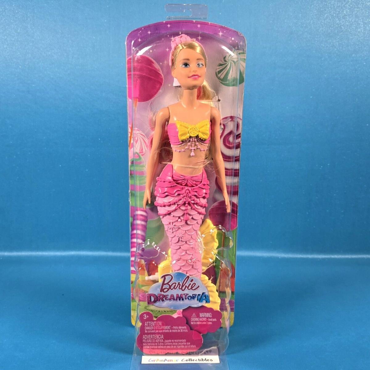 Barbie Sweetville Dreamtopia Mermaid Doll Blonde Pink Yellow Tail FJC91 2018