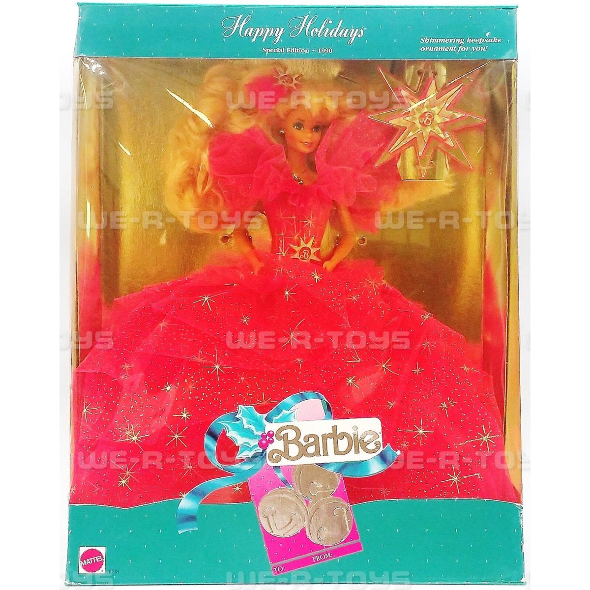 1990 Happy Holidays Special Edition Barbie Doll Mattel 4098