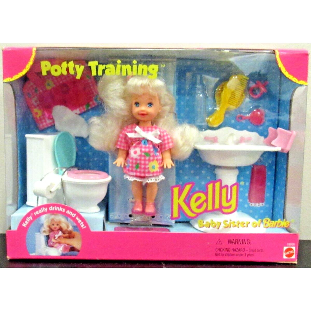 Potty Training Kelly Little Sister Of Barbie Set 19066 Circa Mattel 1996